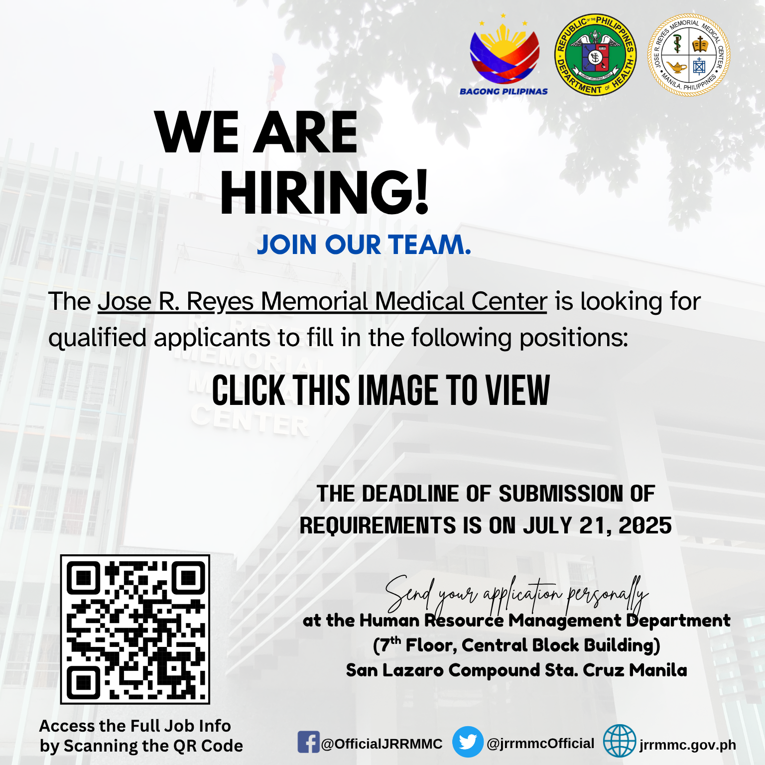 JRRMMC vacancy